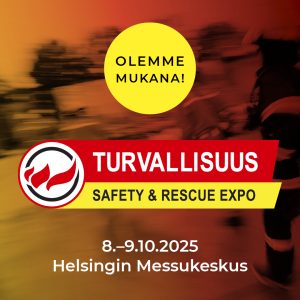 Olemme mukana Turvallisuus 2025 -messuilla. 8.–9.10. Helsingin Messukeskus.