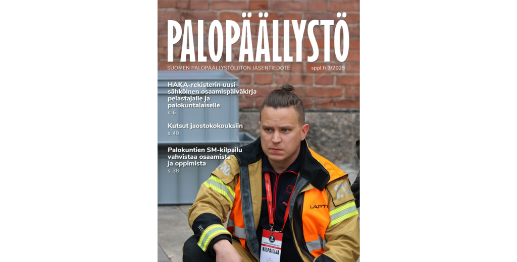 Palopäällystö. Lehden numero 3/2025 kansi.