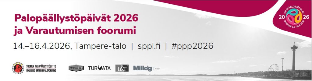 Palopäällystöpäivät 2026 ja Varautumisen foorumi. 14.–16.4.2026. Tampere-talo. sppl.fi. #ppp2026