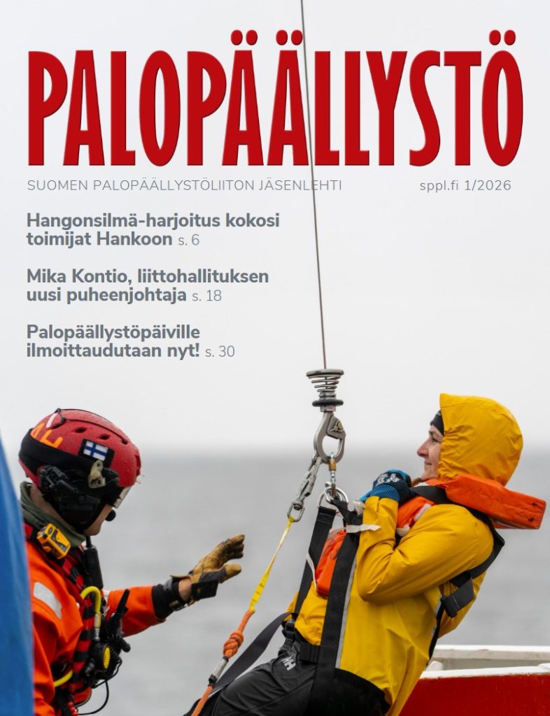 Palopäällystö 1/2026. Suomen Palopäällystöliiton jäsenlehti.