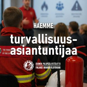 Haemme turvallisuusasiantuntijaa.