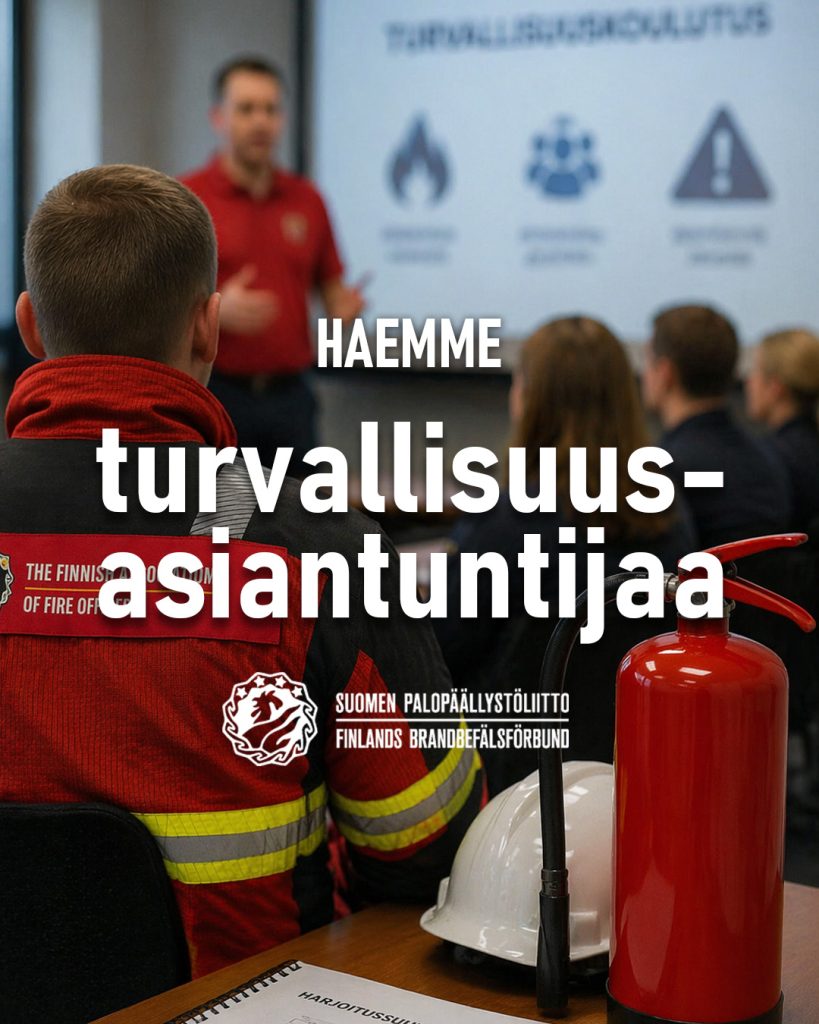 Haemme turvallisuusasiantuntijaa.
